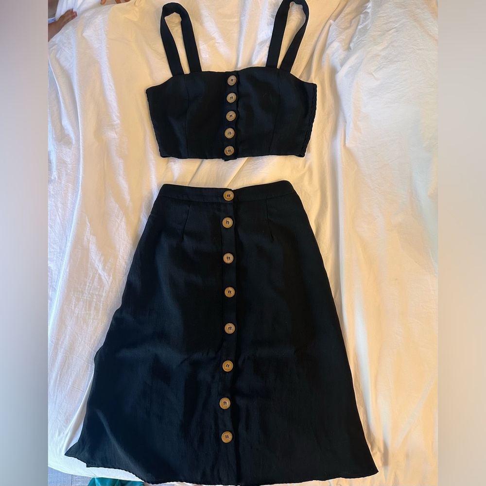 Lulu’s 2 piece set - black XS